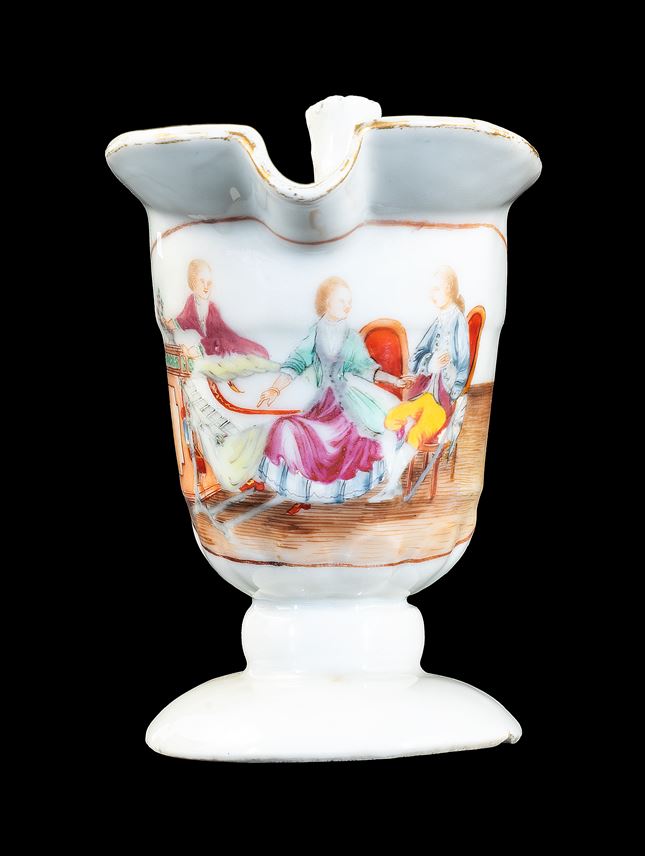 Chinese export porcelain Milk Jug with European Subject | MasterArt